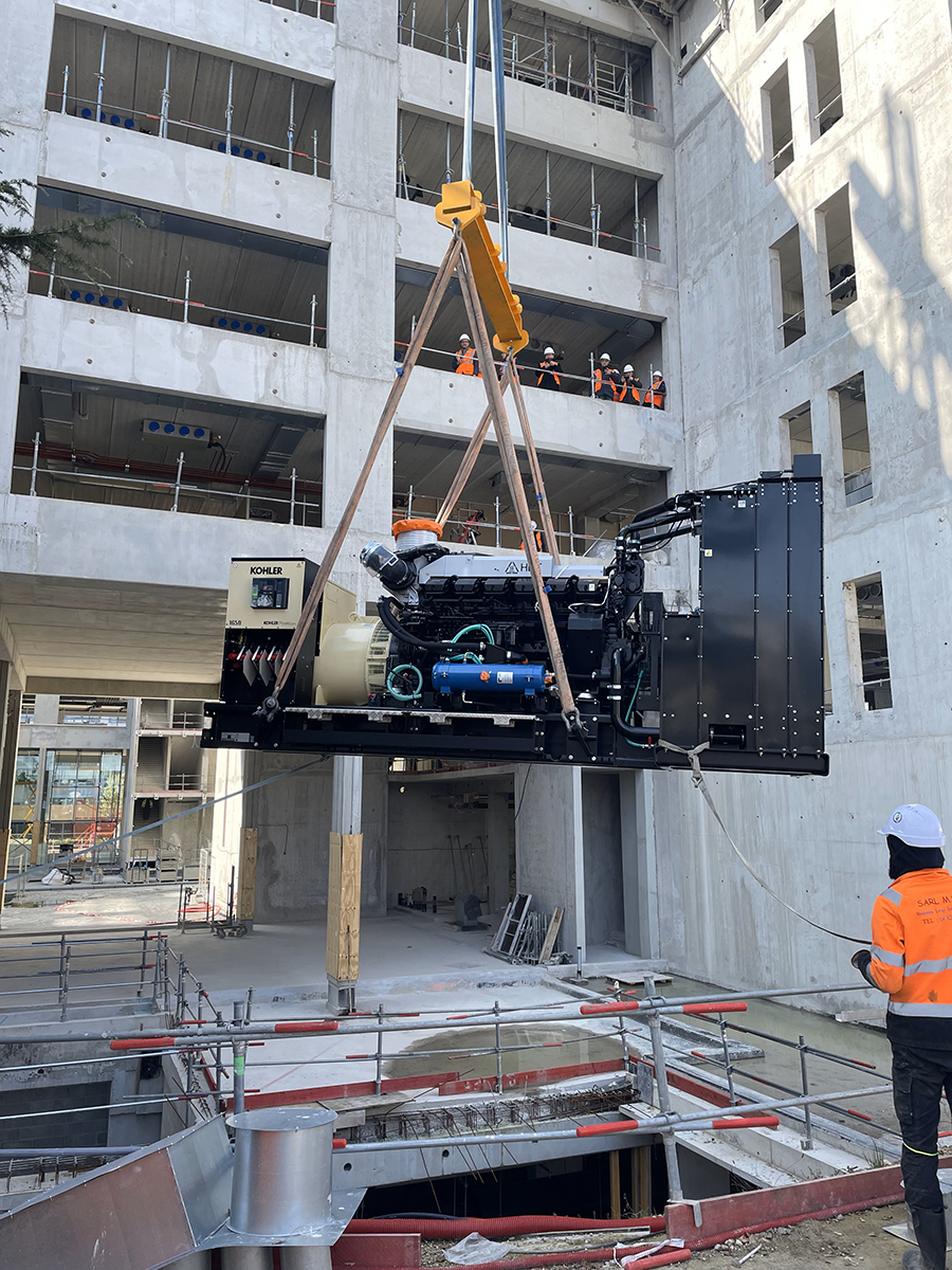 Installation de 3 groupes électrogènes à Meudon 92 image 5